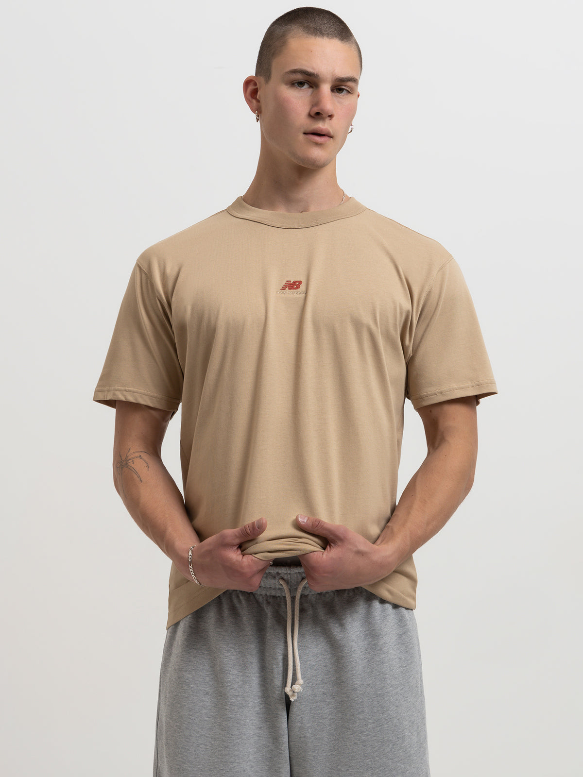 New Balance Athletics Remastered T-Shirt in Incense | Incense