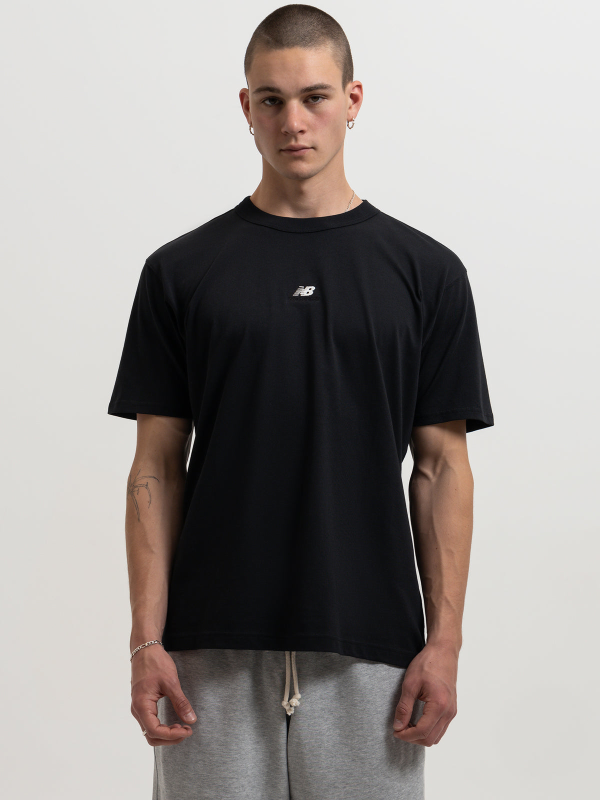 New Balance Athletics Remastered T-Shirt in Black | Black