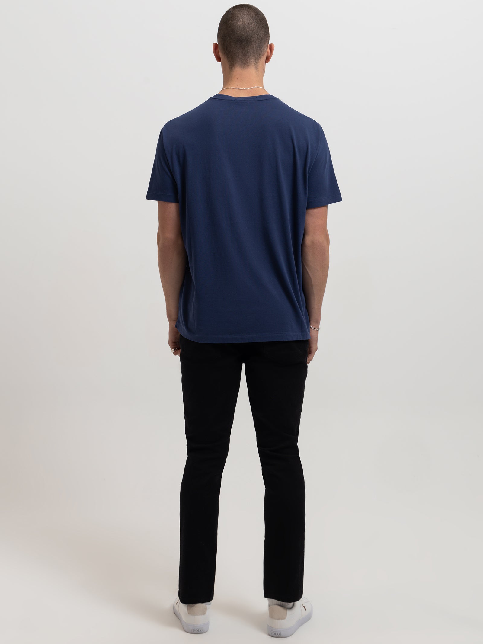 Classic Fit Polo Sports T-Shirt in Navy