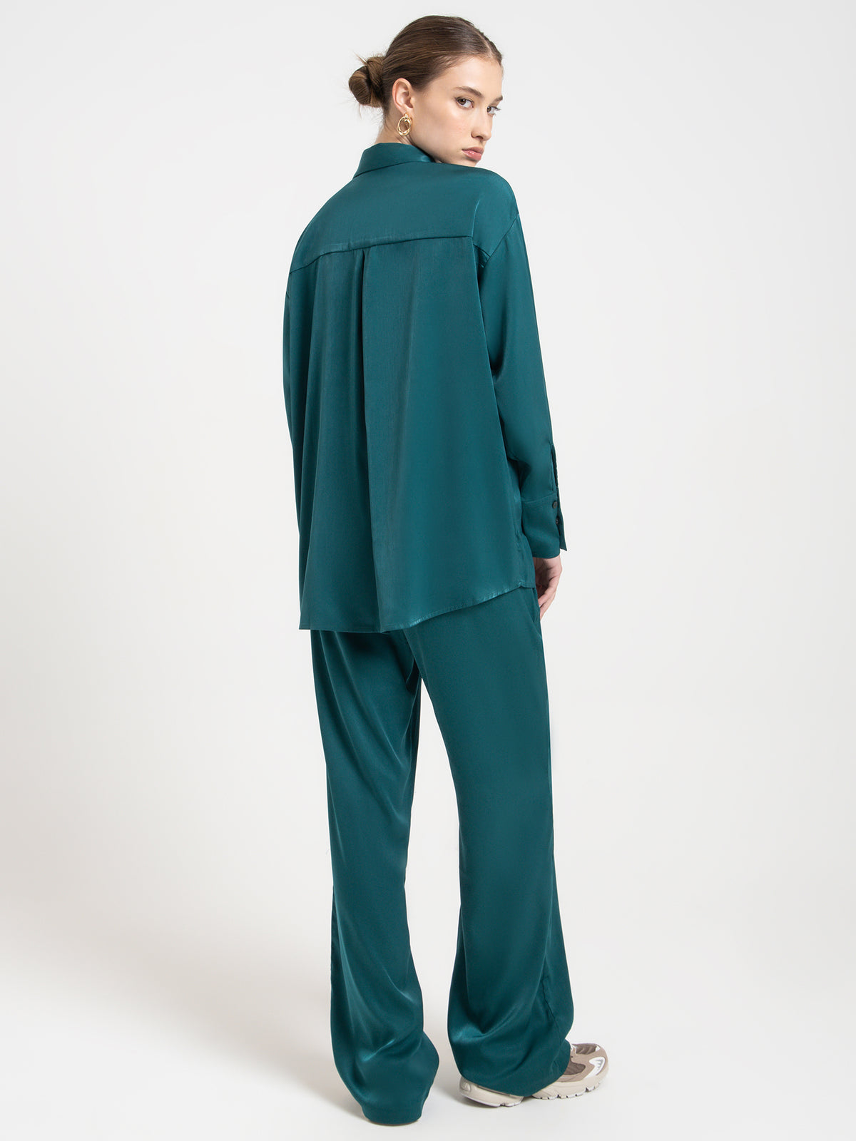 Raef The Label Piper Shirt in Emerald Green | Emerald