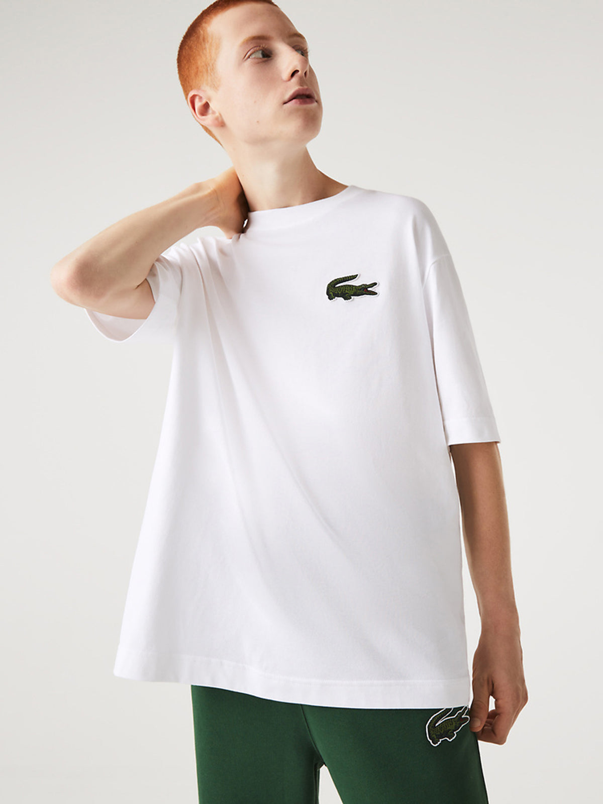 Lacoste Originals Loose T-Shirt in White | White