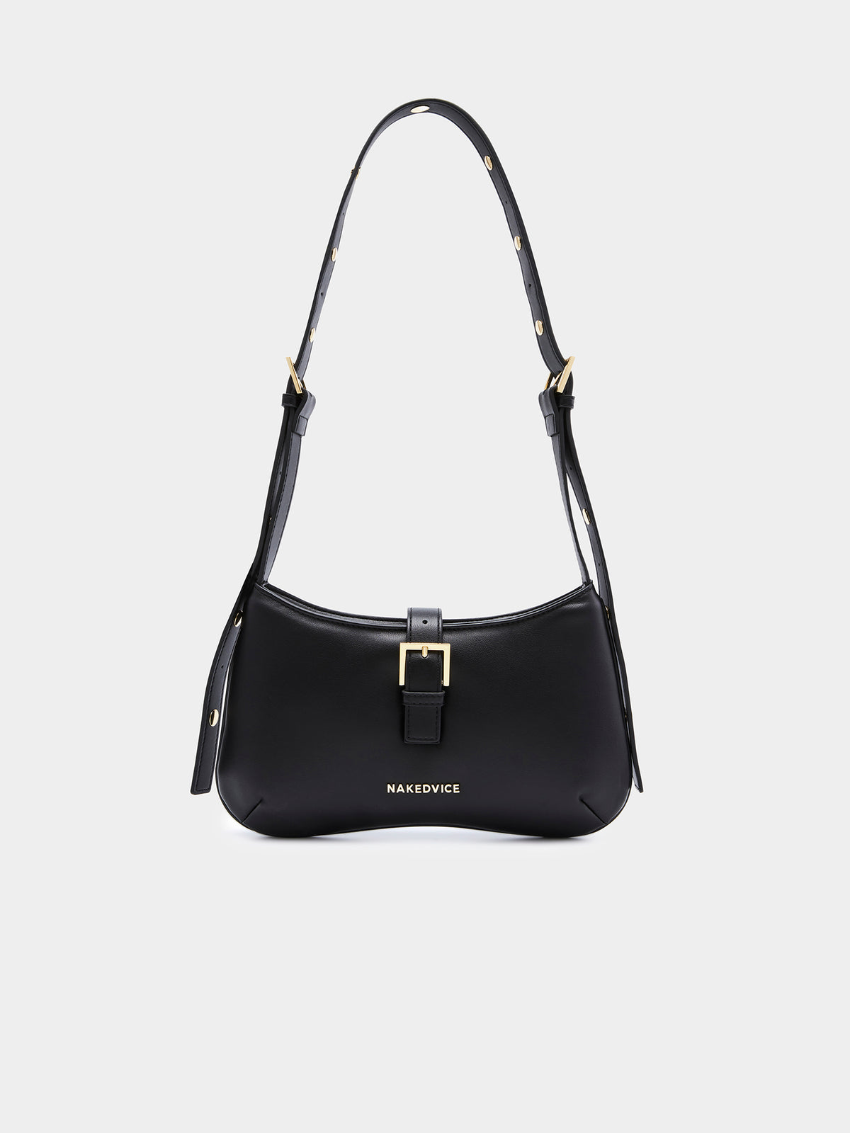 Nakedvice The Celia Shoulder Bag in Black & Gold | Black Gold