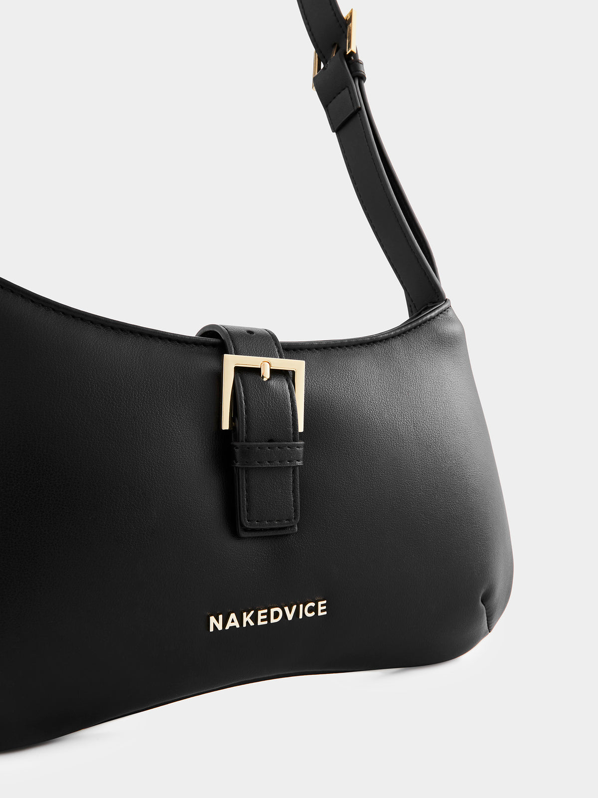 Nakedvice The Celia Shoulder Bag in Black & Gold | Black Gold