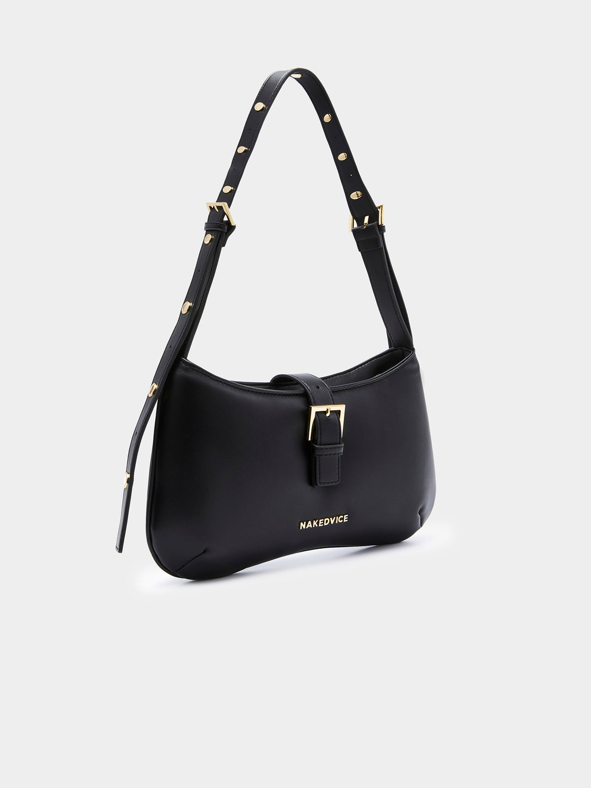 Nakedvice The Celia Shoulder Bag in Black & Gold | Black Gold