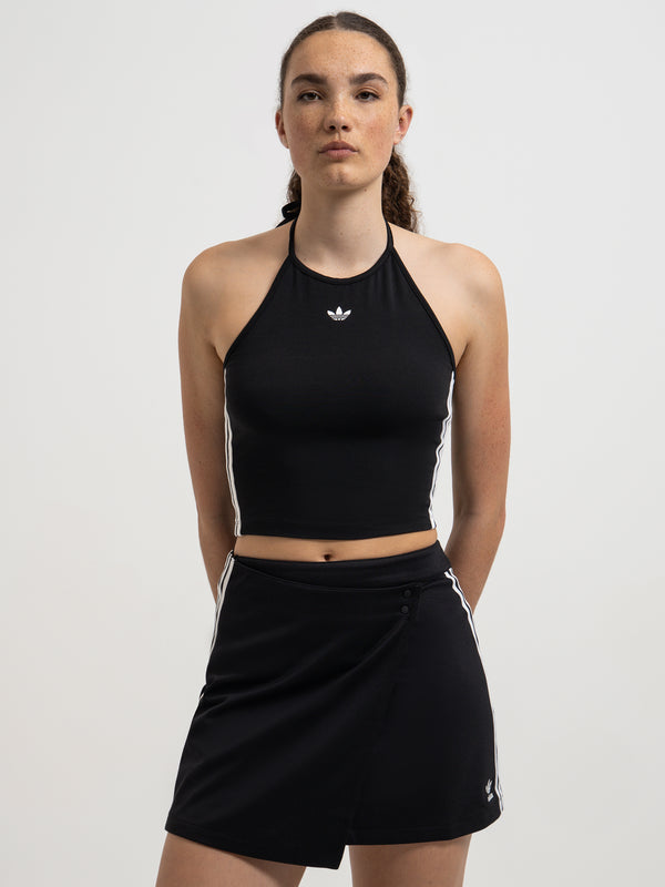 Adidas Halter Neck Tank Top in Black Black | Glue Store