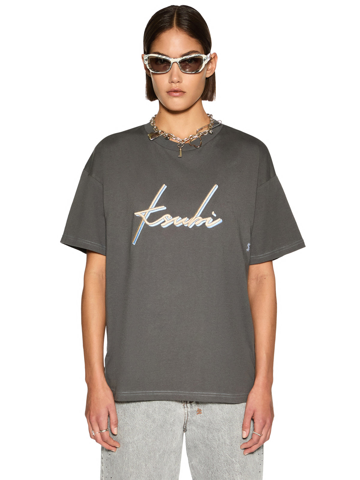 Ksubi Moniker Oh G Tee | Charcoal