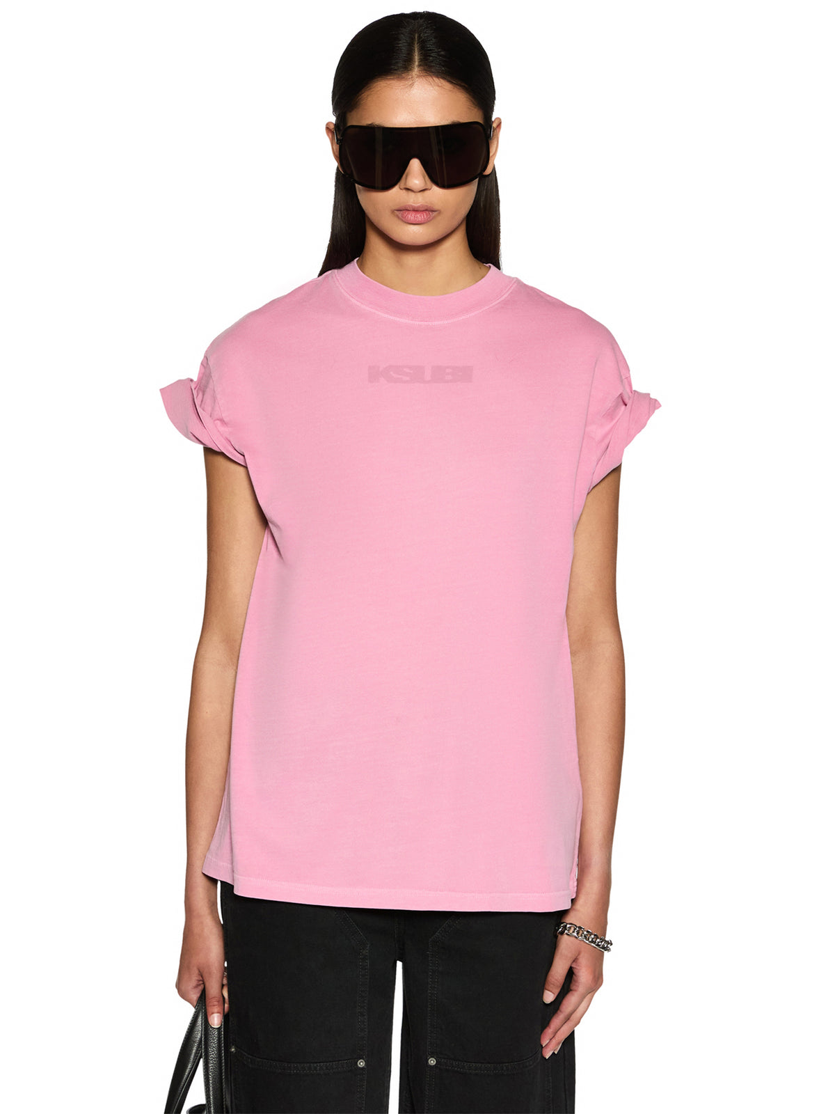 Ksubi Sott Oversized Tee | Hyper Pink