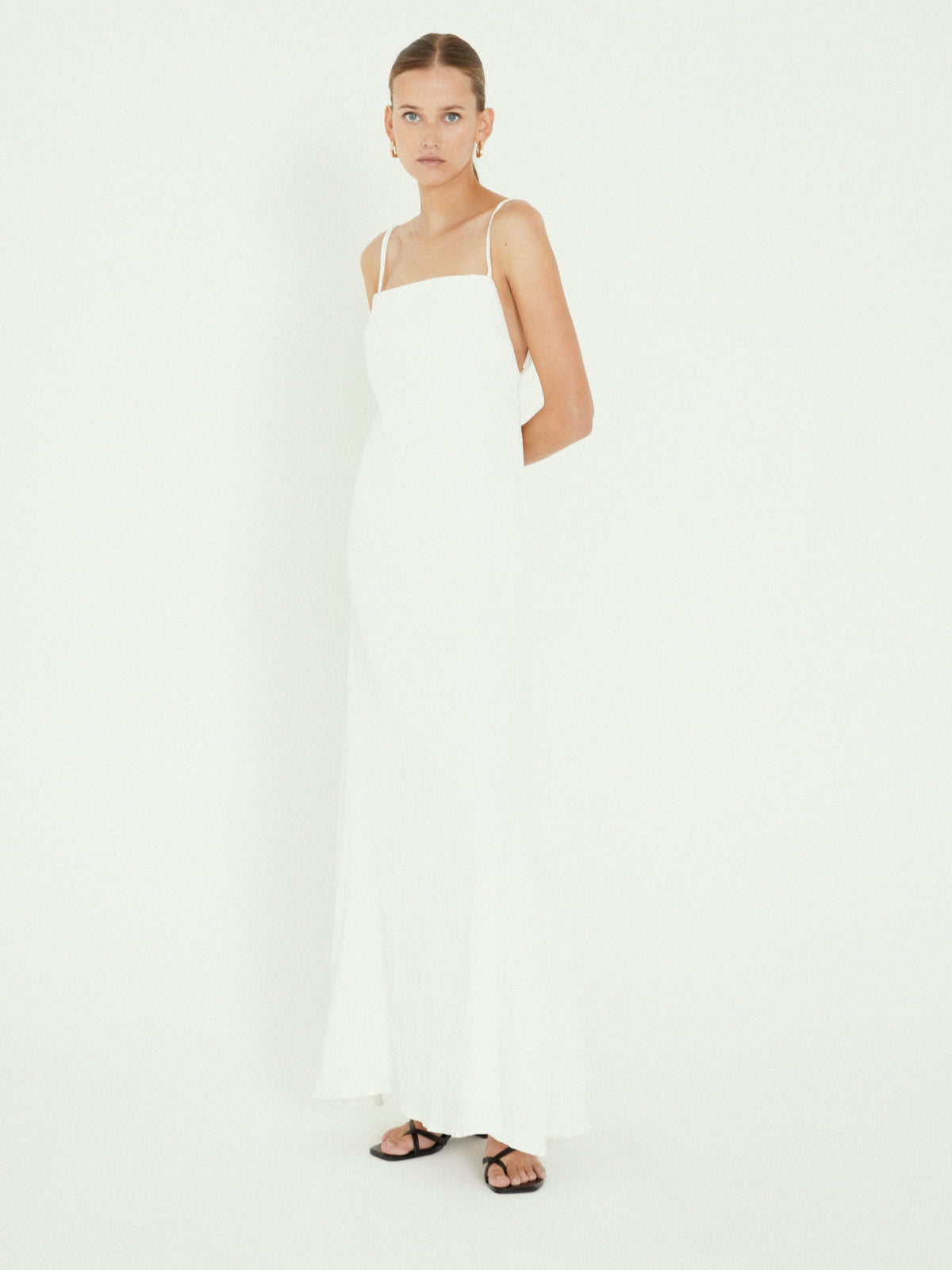 Sovere Georgia Maxi Dress in White | White