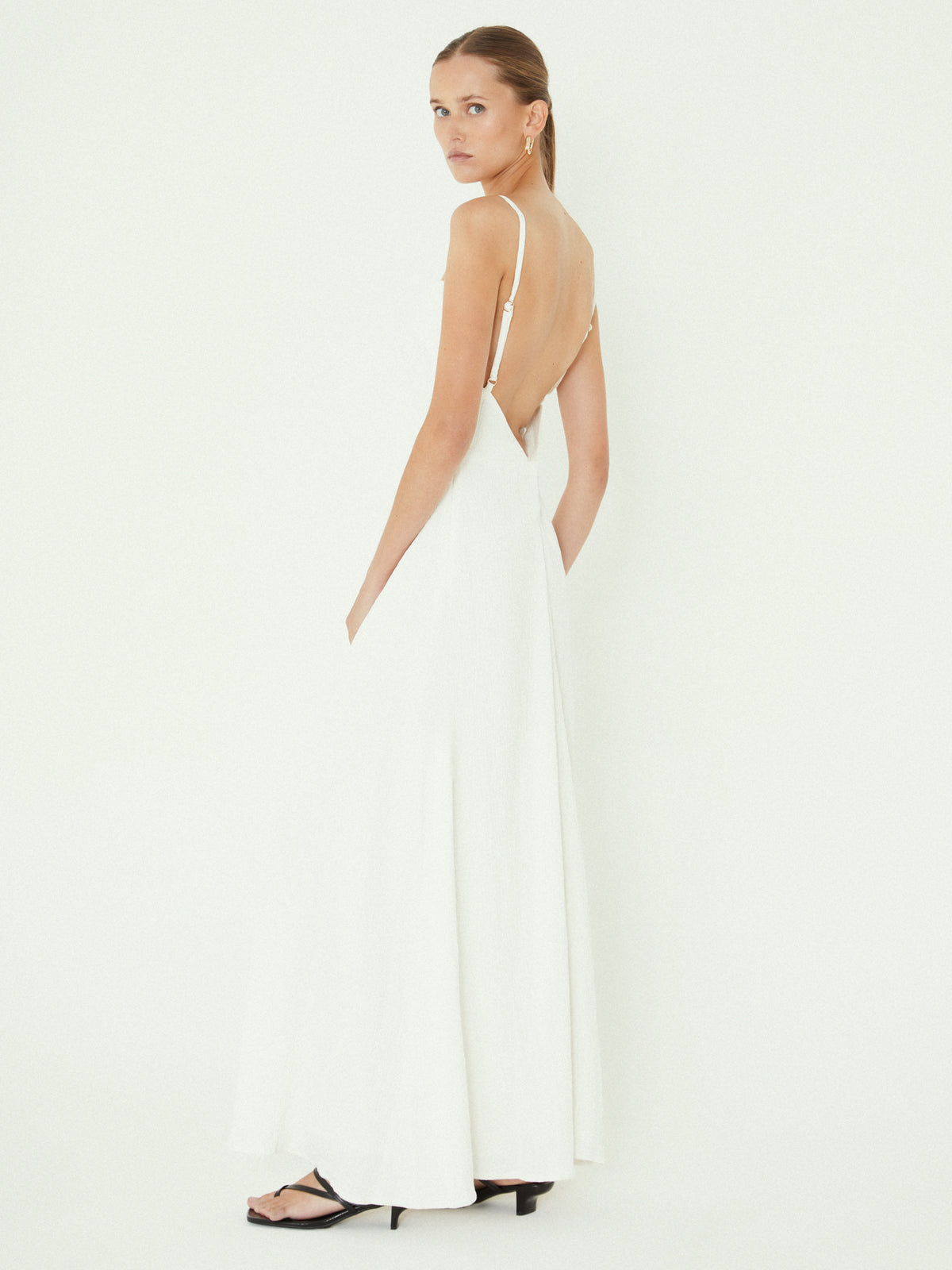 Sovere Georgia Maxi Dress in White | White