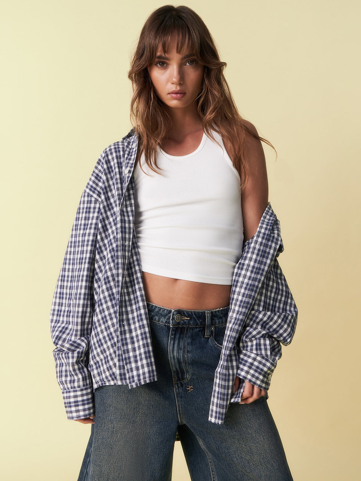 Larriet Weisner Shirt - Navy Plaid | Navy Plaid