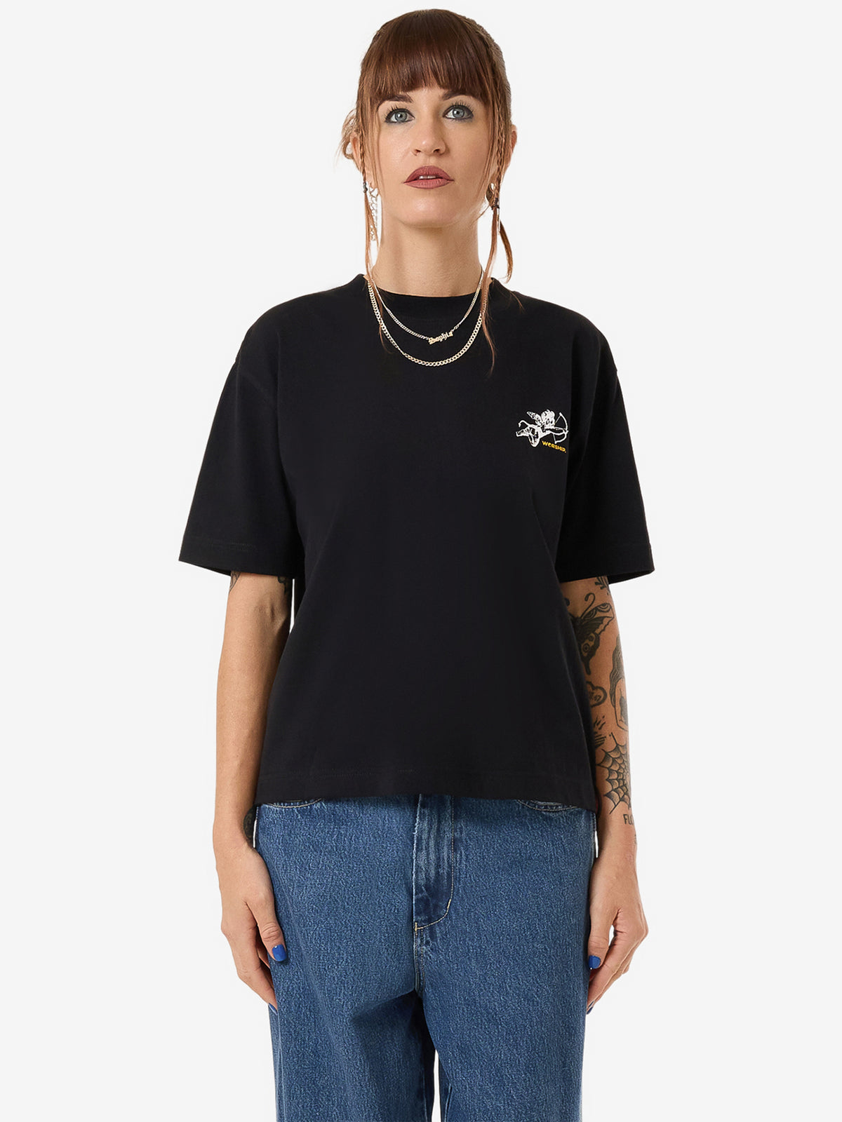 Worship Cherub Regular Fit Tee | Standard Black