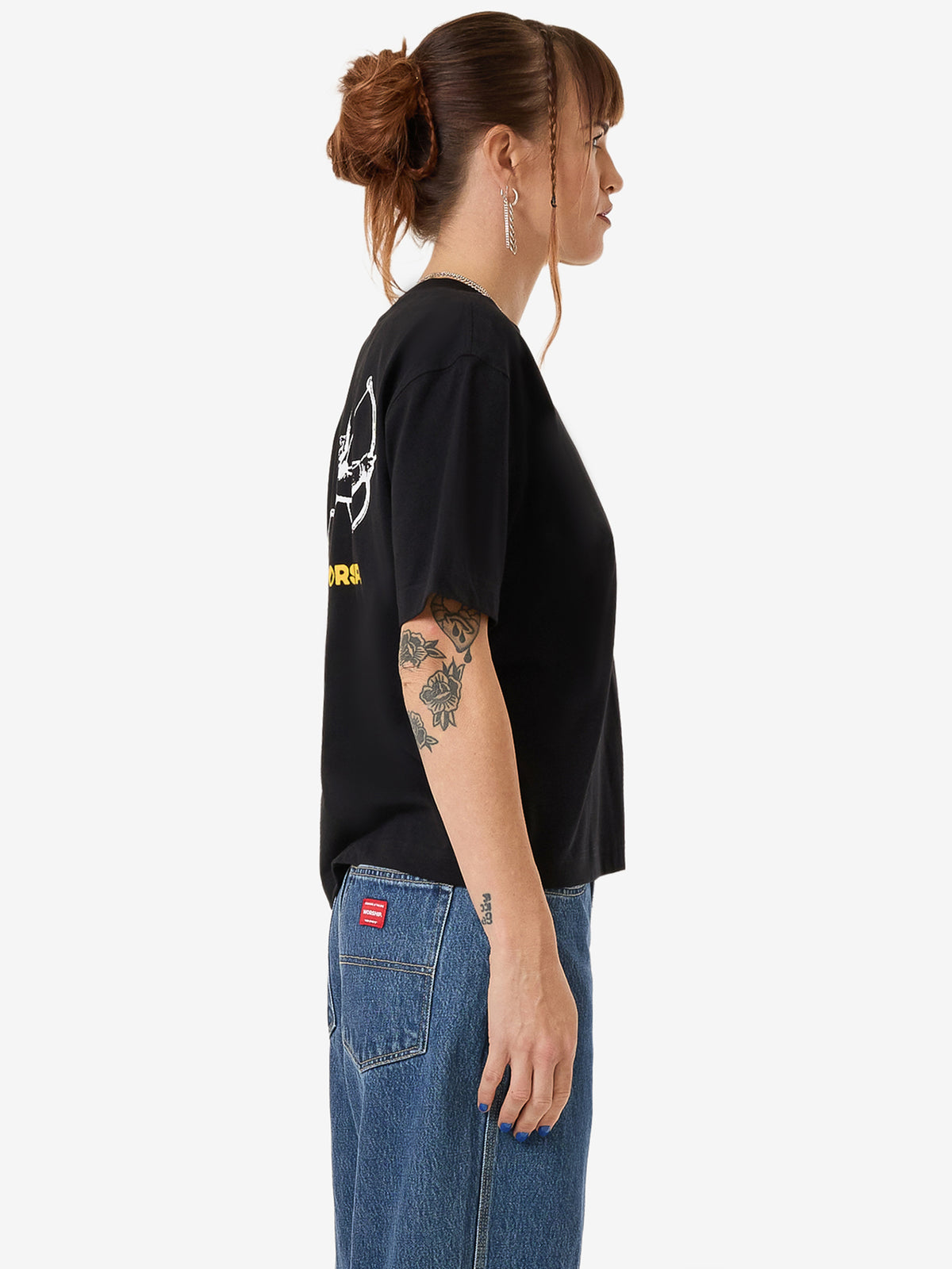 Worship Cherub Regular Fit Tee | Standard Black