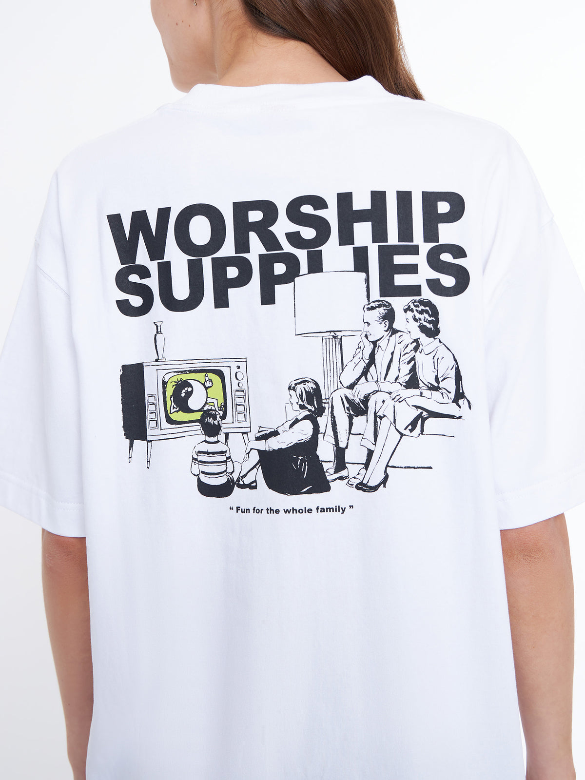 Worship Sedated Oversize Tee | White