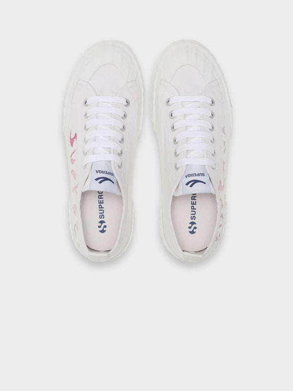 Superga 2630 Ripped Logo White-shaded logo | Glue Store