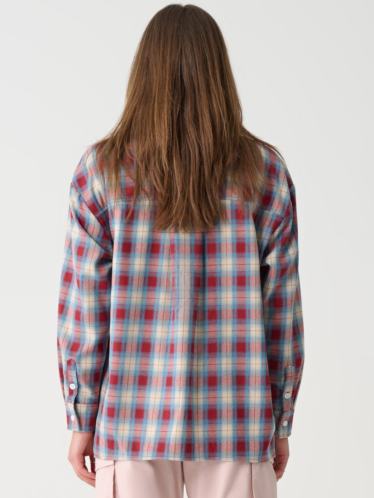 Xgirl Mills Check OS Shirt | Red