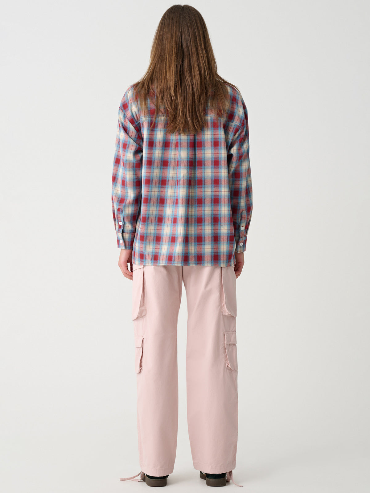 Xgirl Mills Check OS Shirt | Red