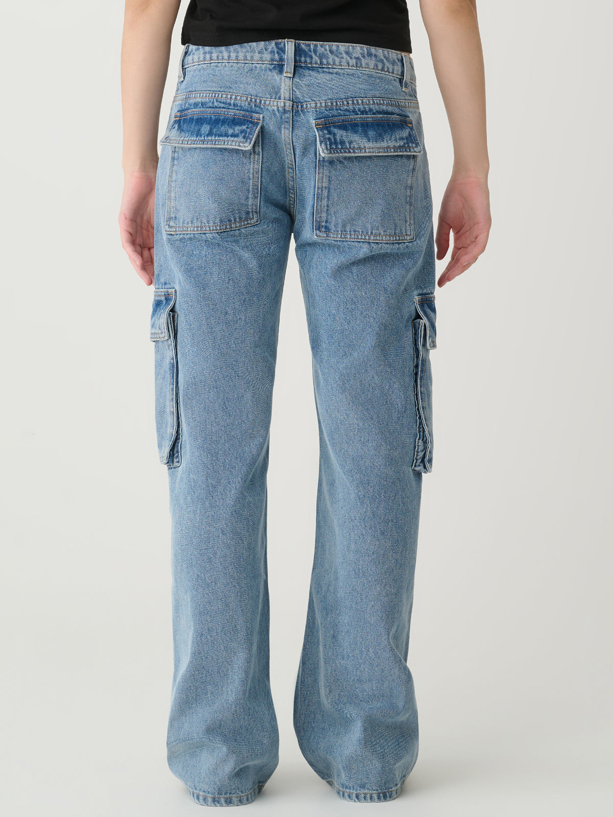 Xgirl Denim Cargo Jeans in Blue | Blue