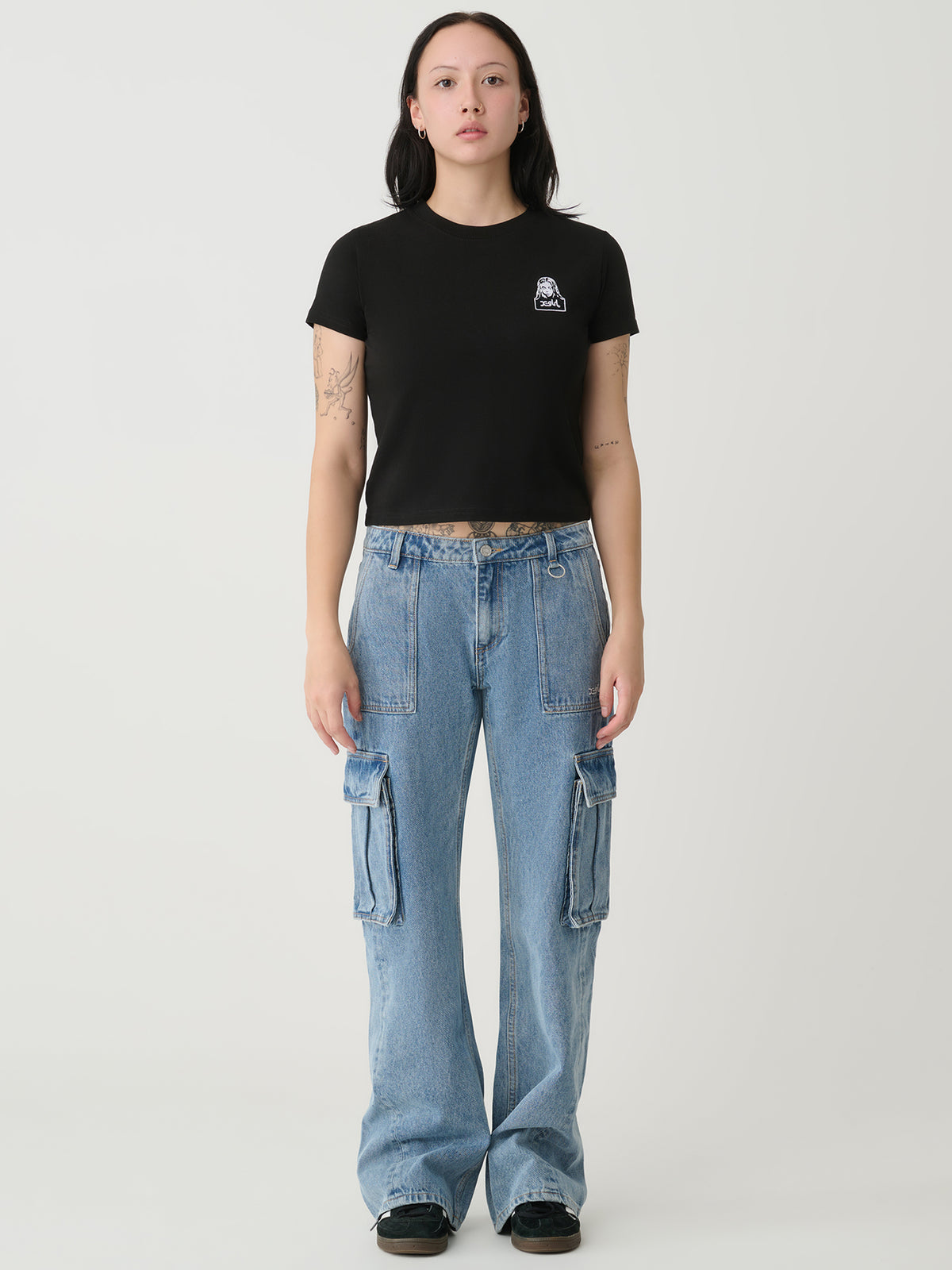 Xgirl Denim Cargo Jeans in Blue | Blue