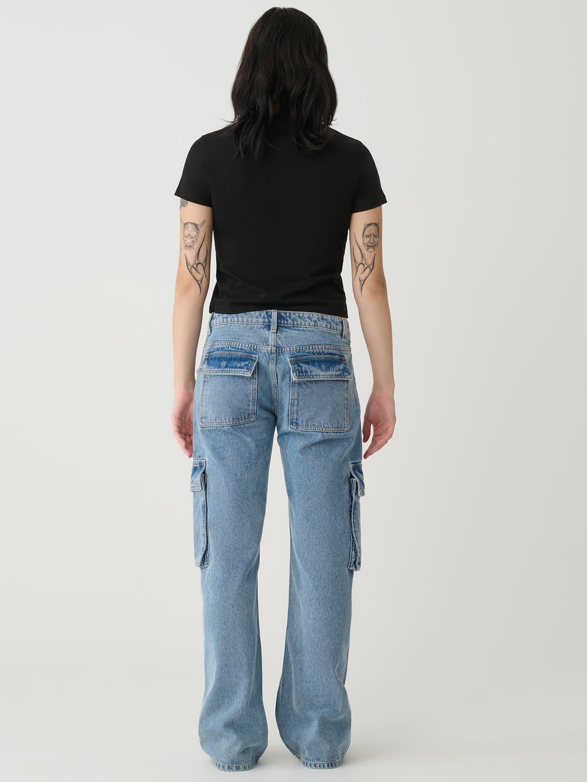 Xgirl Denim Cargo Jeans in Blue | Blue