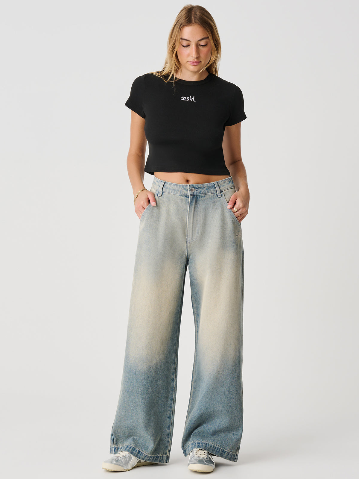 Xgirl Mills Baggy Pant | Dirty Blue