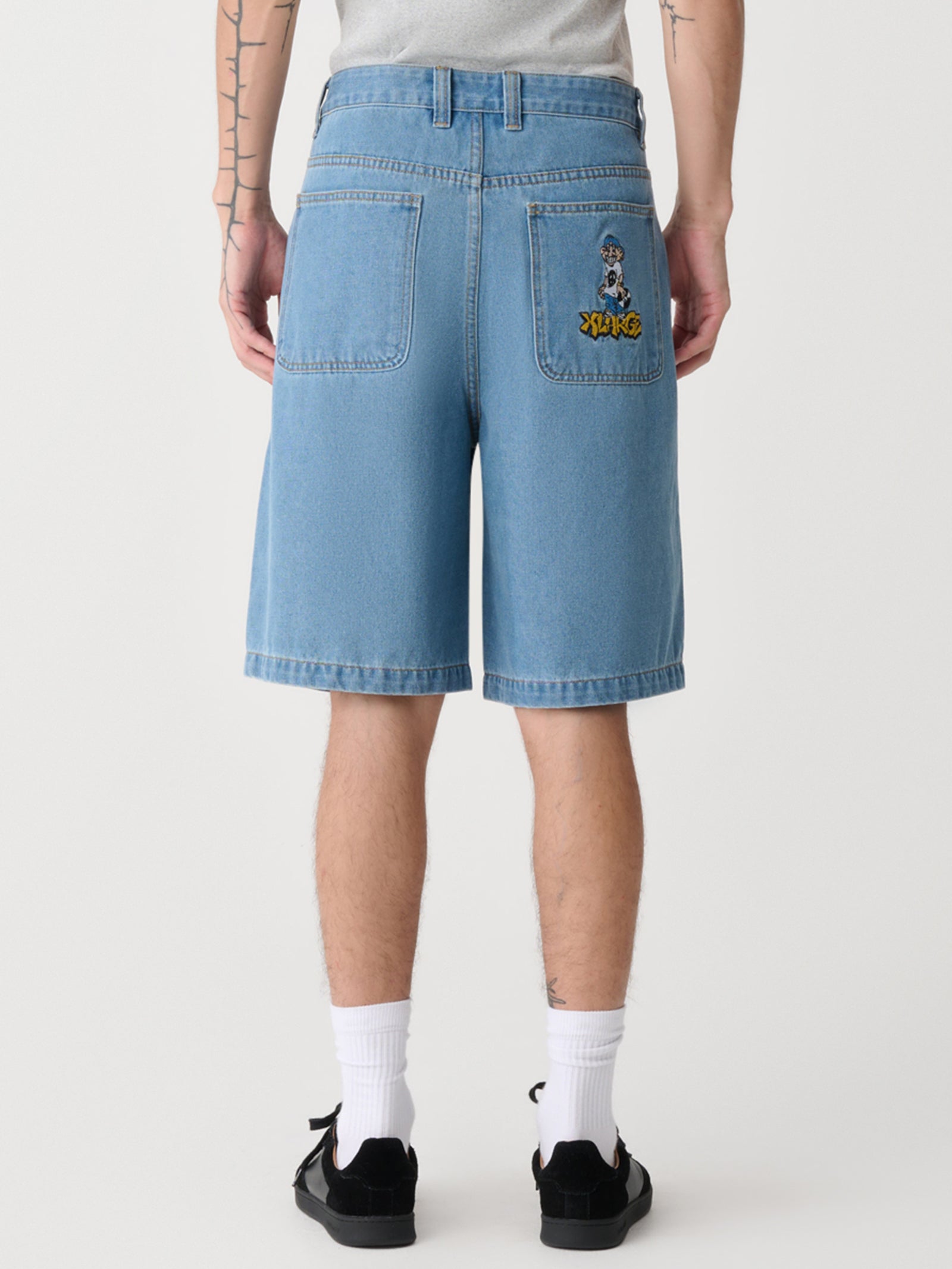 Peace Man Bull Denim Short