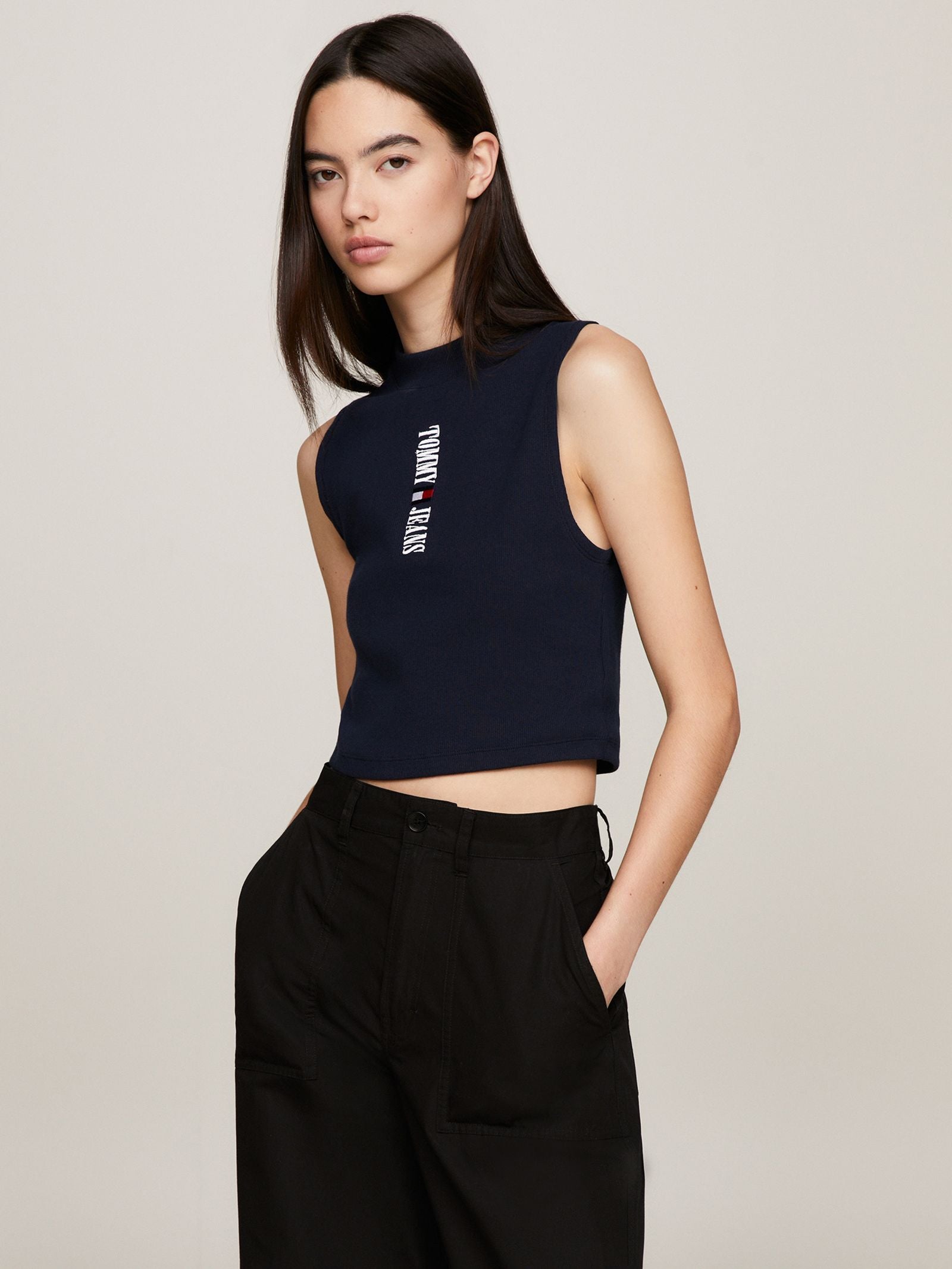 Signature Cropped Puffer in Twilight Navy - Glue Store