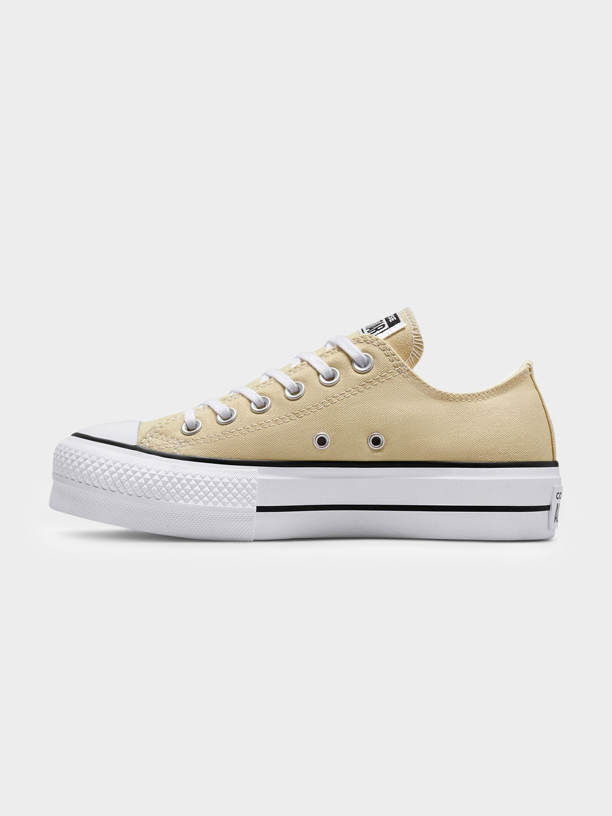 Converse Womens Chuck Taylor All Star Lift Low Top Sneakers in Oat Milk | Oatmeal