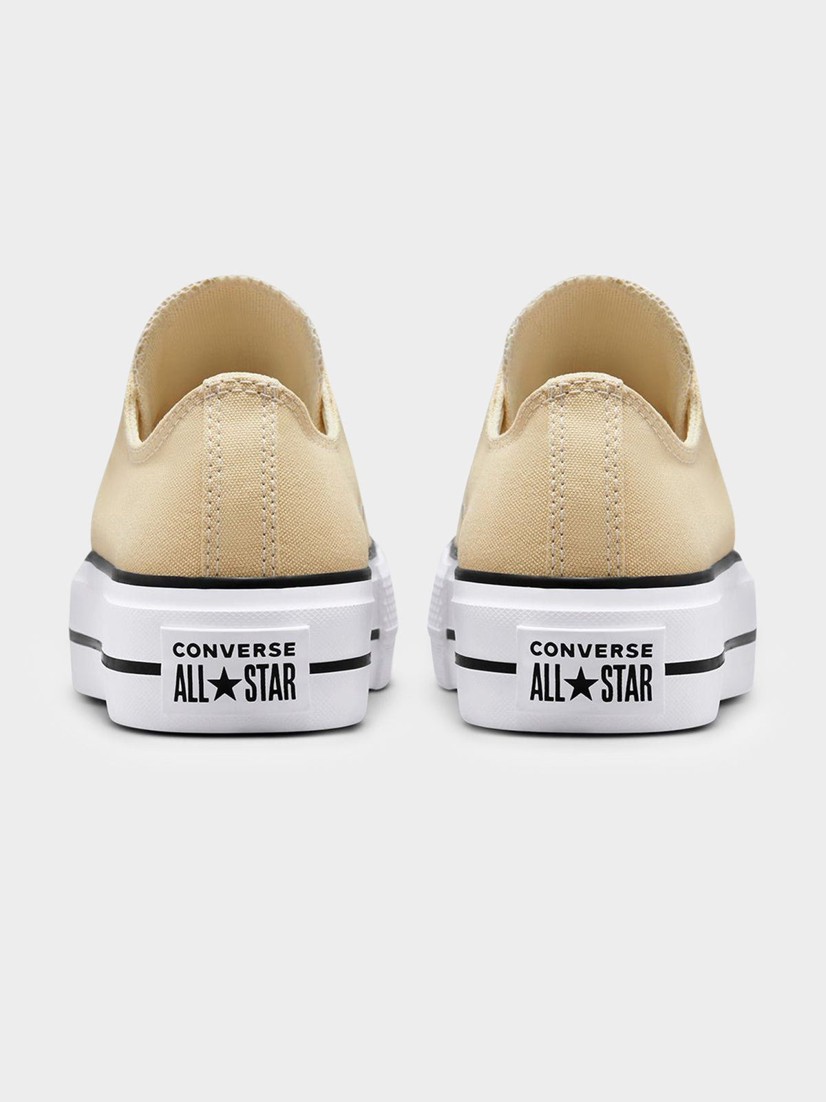 Converse Womens Chuck Taylor All Star Lift Low Top Sneakers in Oat Milk | Oatmeal