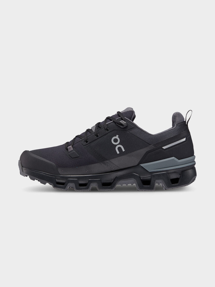 Mens Cloudwander Waterproof Sneakers in Black Eclipse | Glue Store