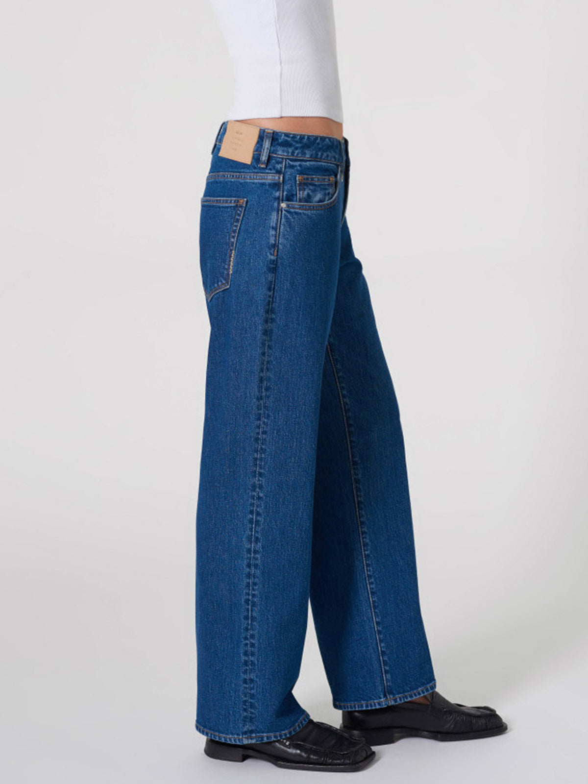 Neuw Daria Boyfriend Jeans in Royal Indigo | Mid Indigo