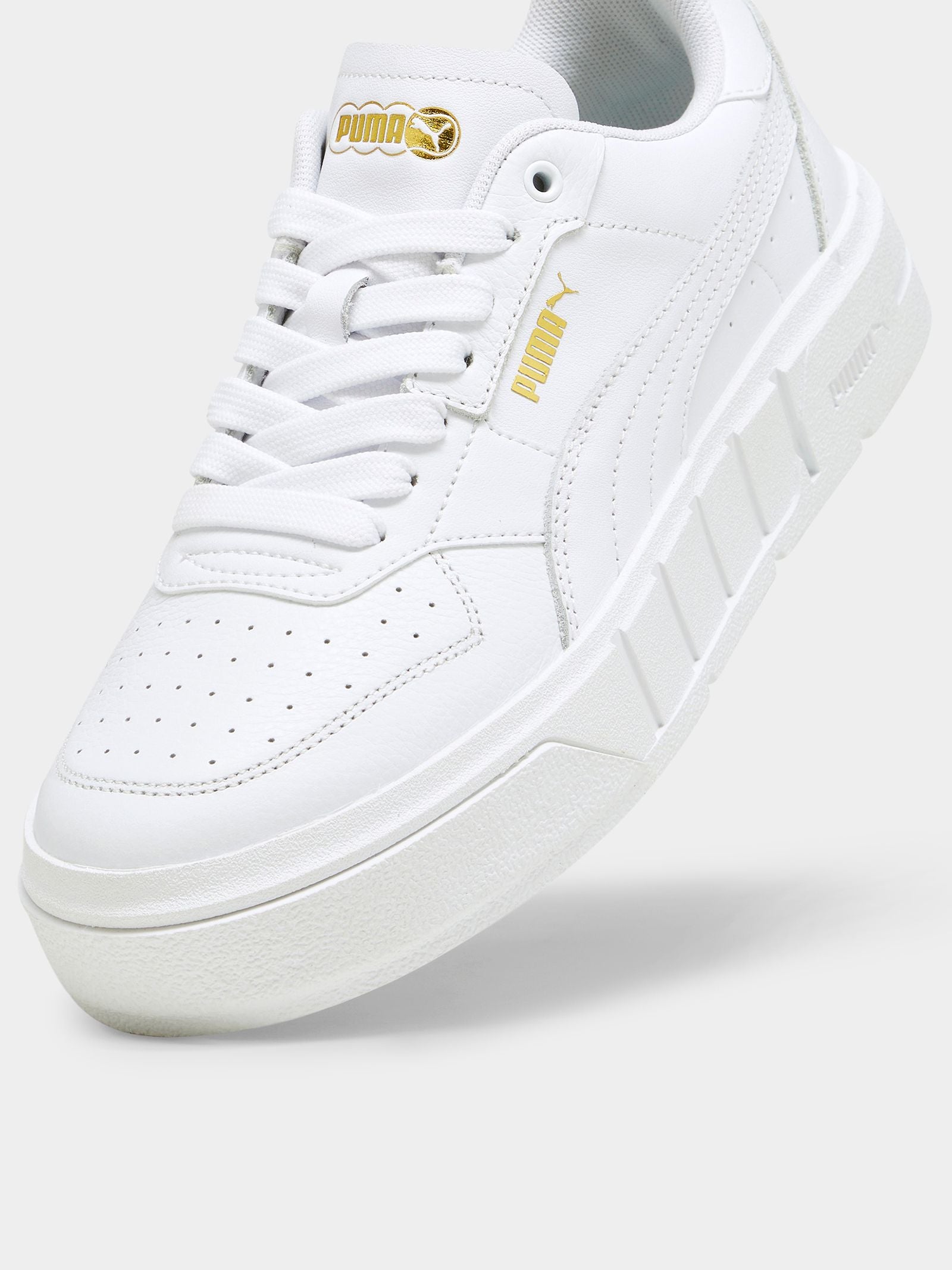 Puma Womens Cali Court Lth Sneaker in Puma White Glue Store