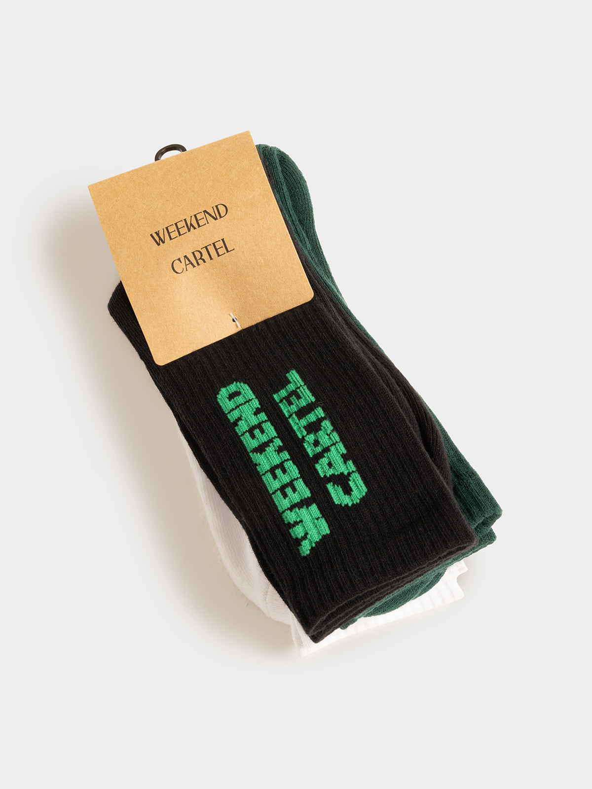 Weekend Cartel 3 Pairs of Logo Crew Socks | Multi