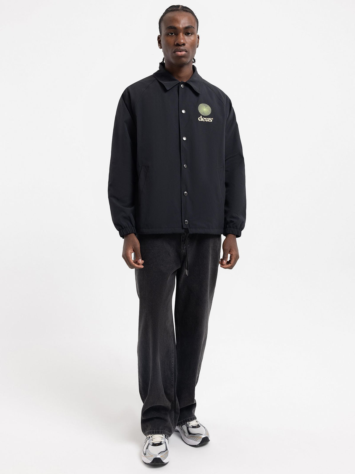 Deus Strata Coach Jacket | Black