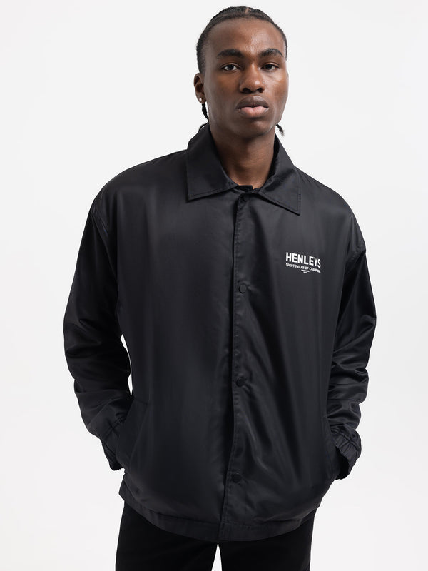 Henleys Champion Coaches Jacket Black | Glue Store