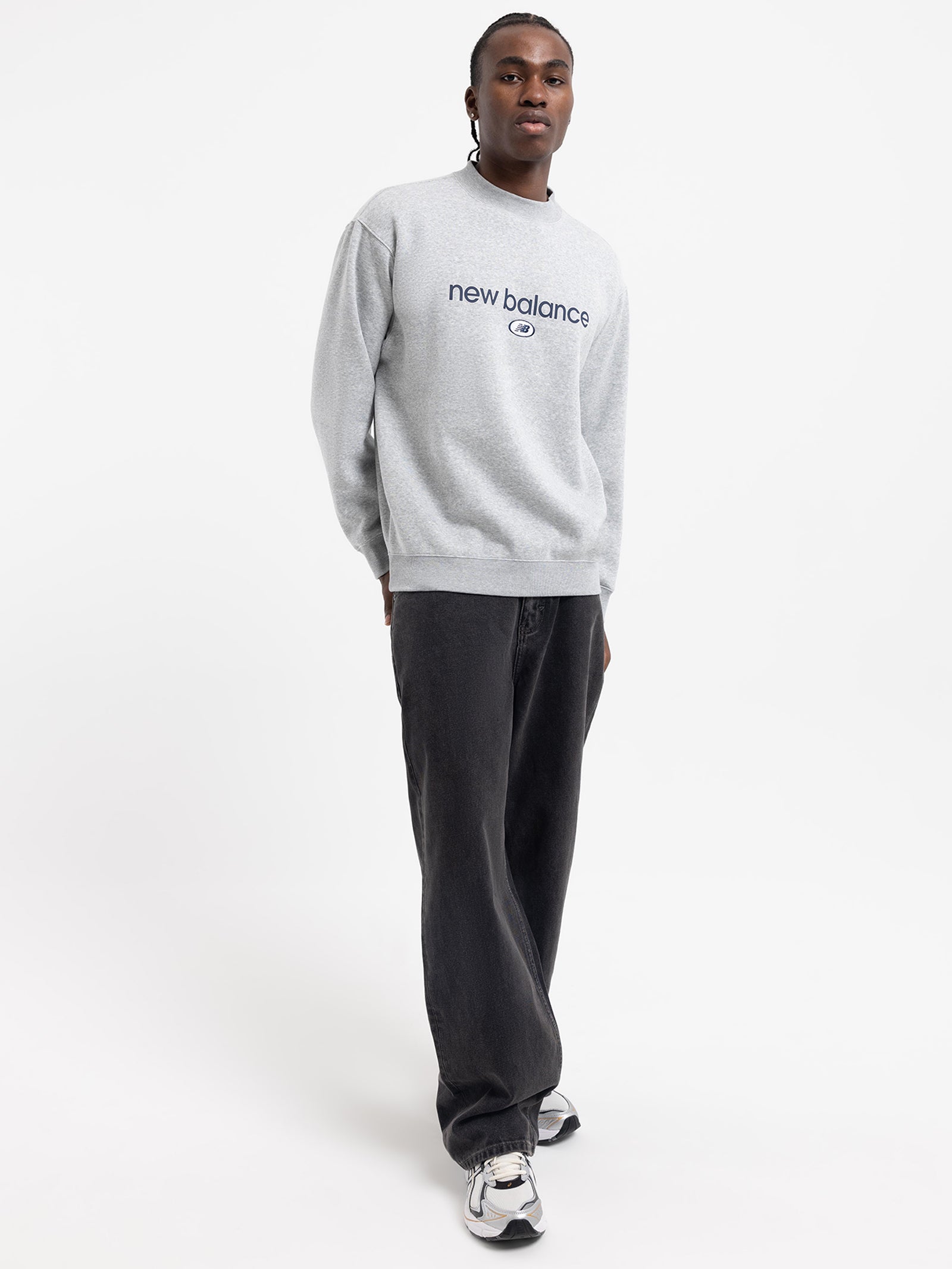 New balance grey jumper best sale