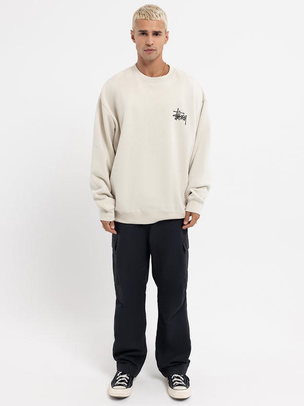 Stussy Graffiti Lcb Fleece Crew Stone | Glue Store