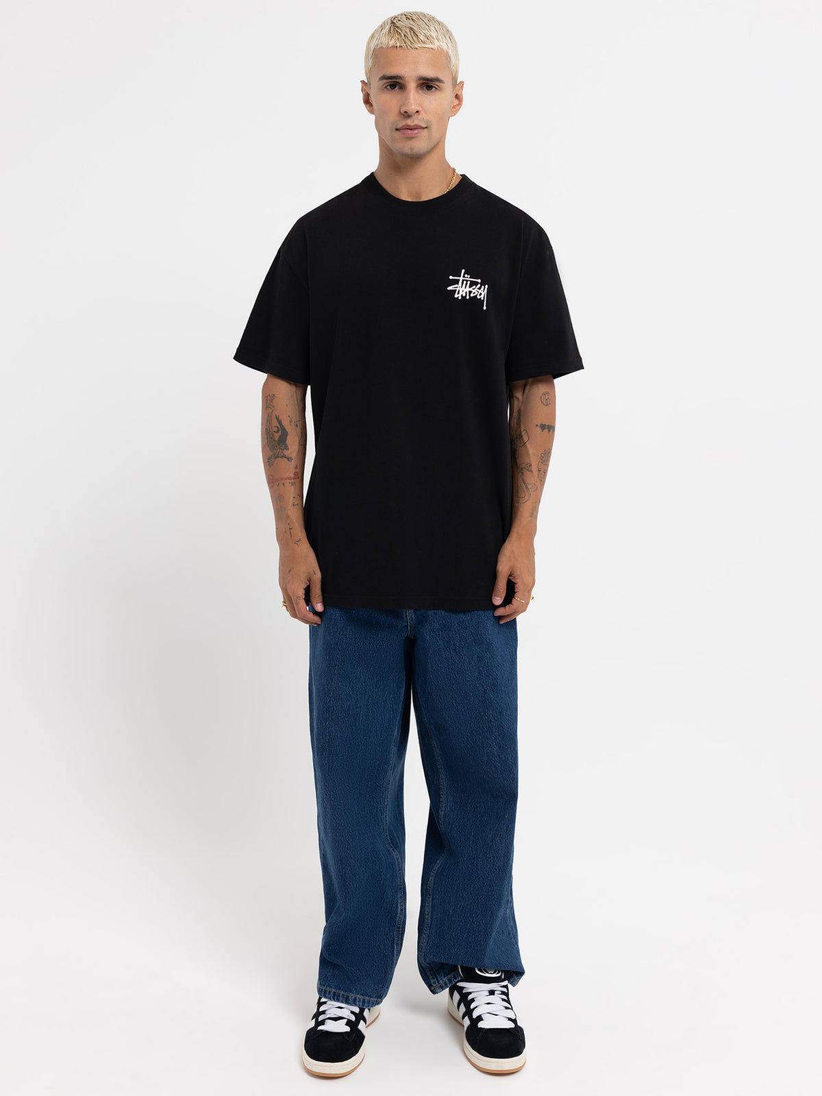 Stussy Graffiti Heavyweight T-Shirt | Black