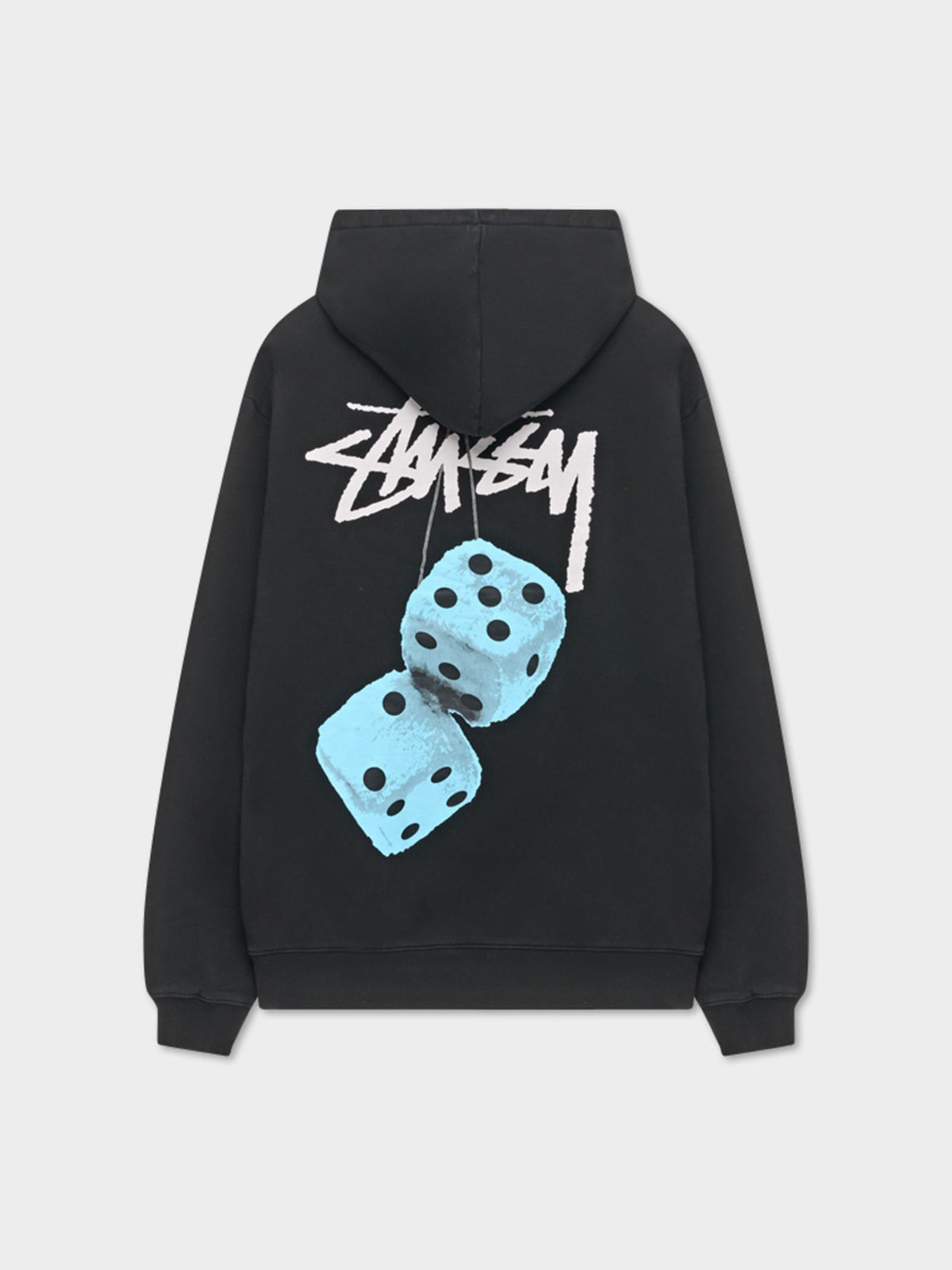 Stussy Fuzzy Dice Fleece Hood | Pigment Black