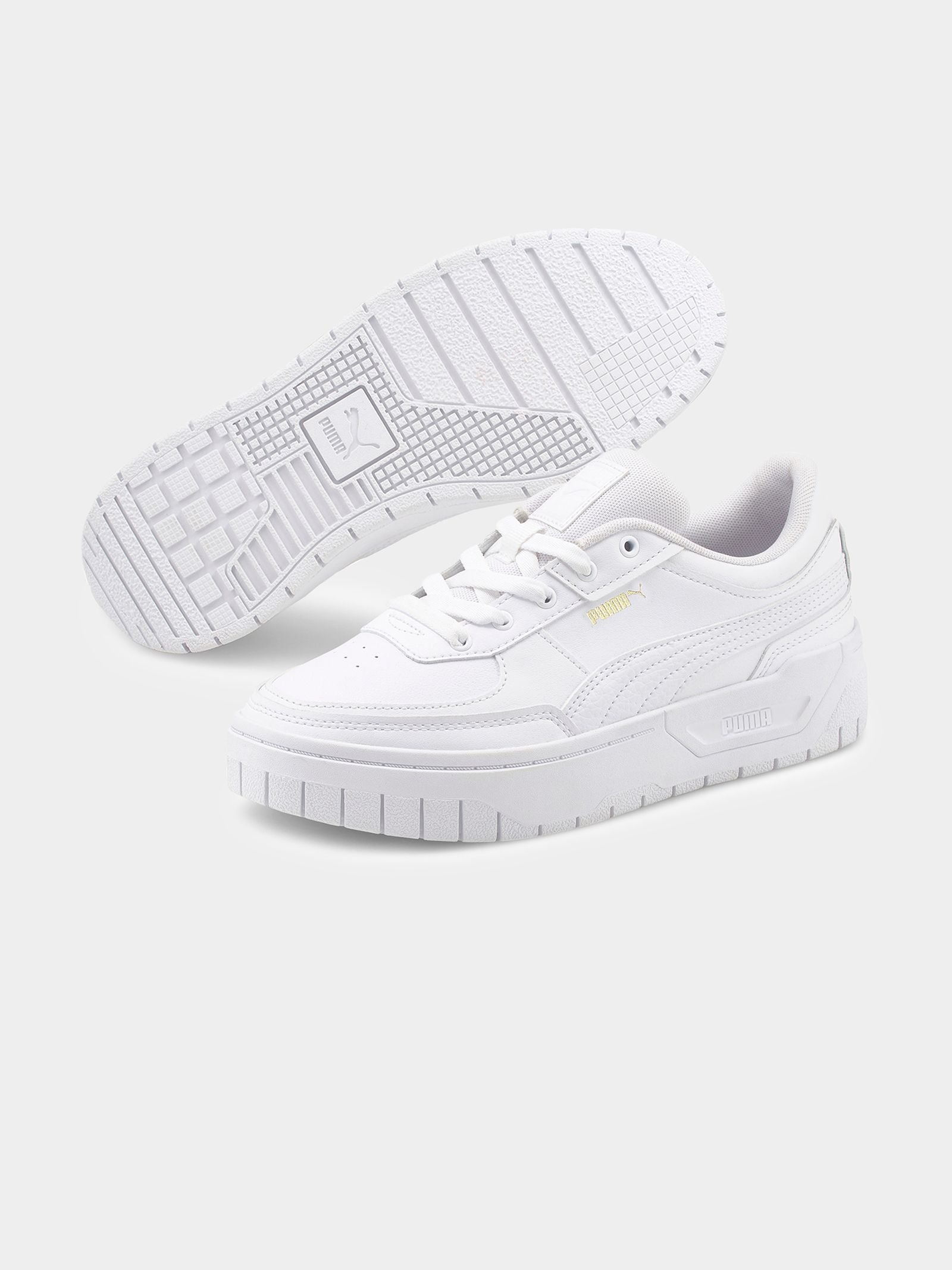 Puma Womens Cali Court Lth Sneaker in Puma White | Glue Store