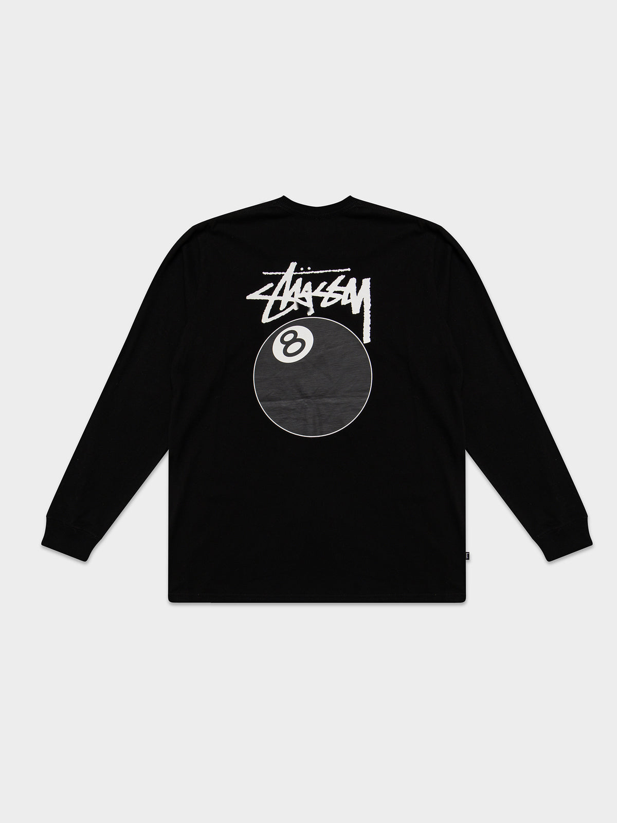 Stussy Solid 8 Ball Long Sleeve T-Shirt in Black | Black