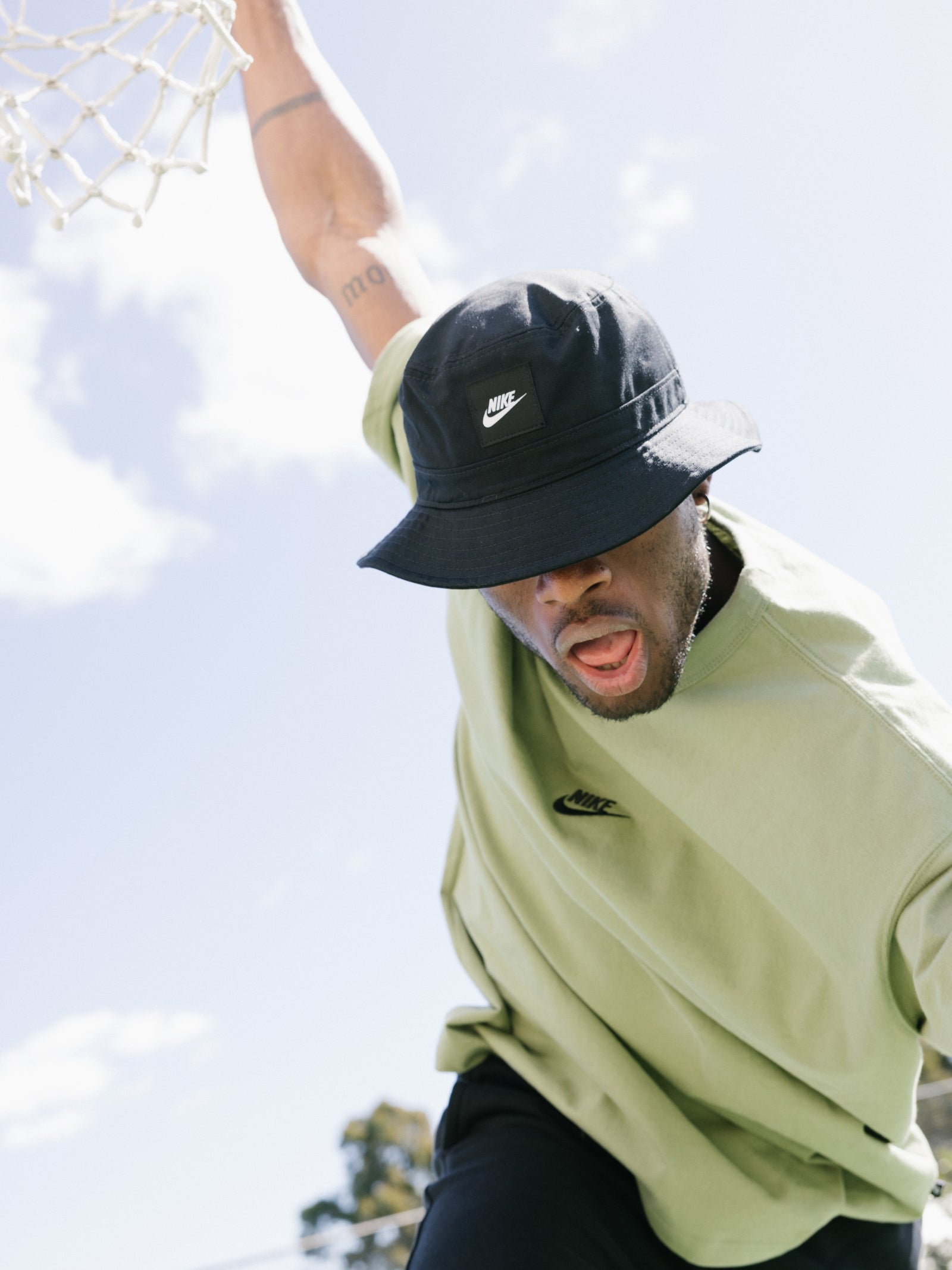 Sportswear Future Core Bucket Hat in Black & White