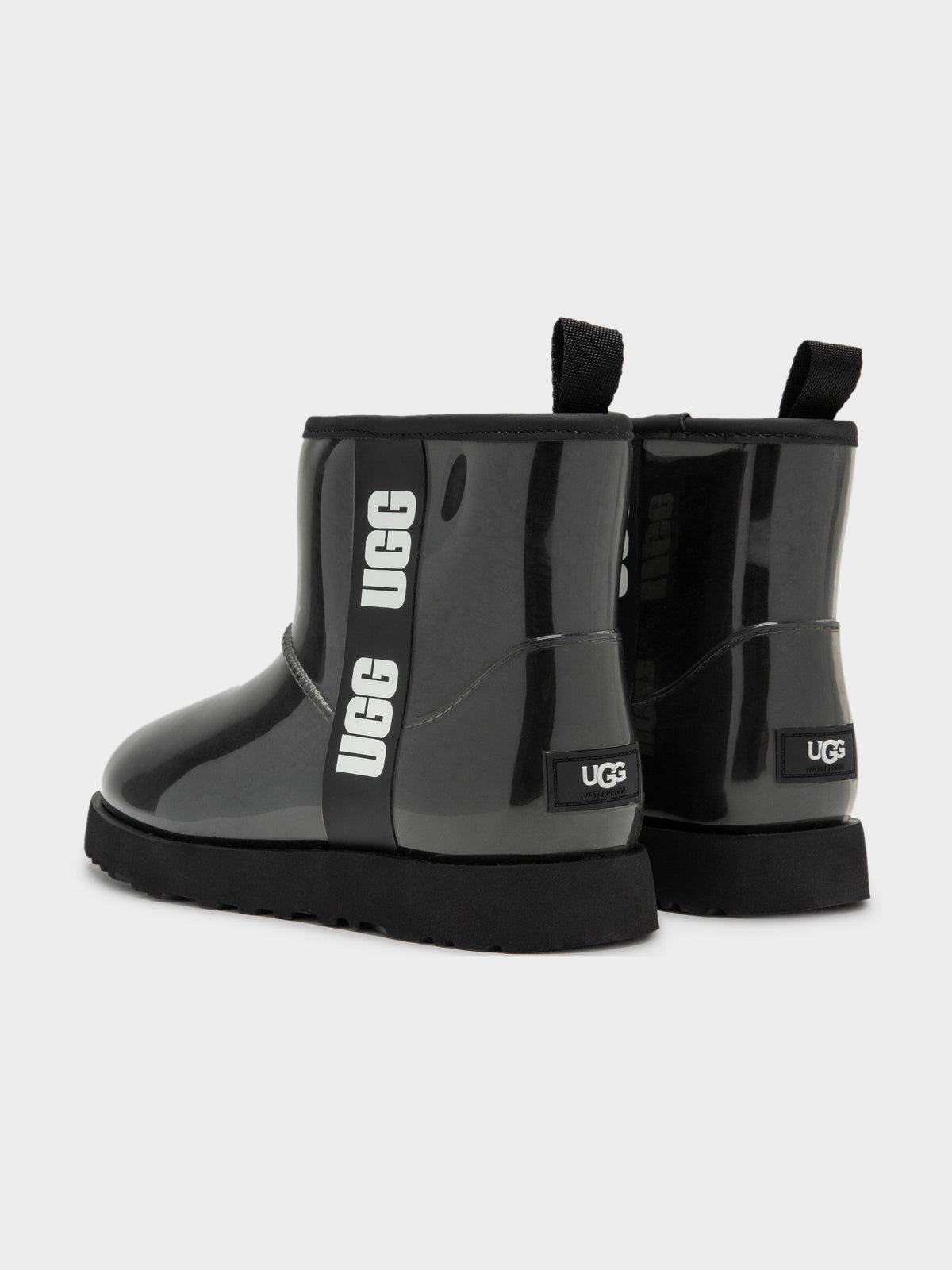 Ugg Womens Classic Clear Mini Boots in Black | Black