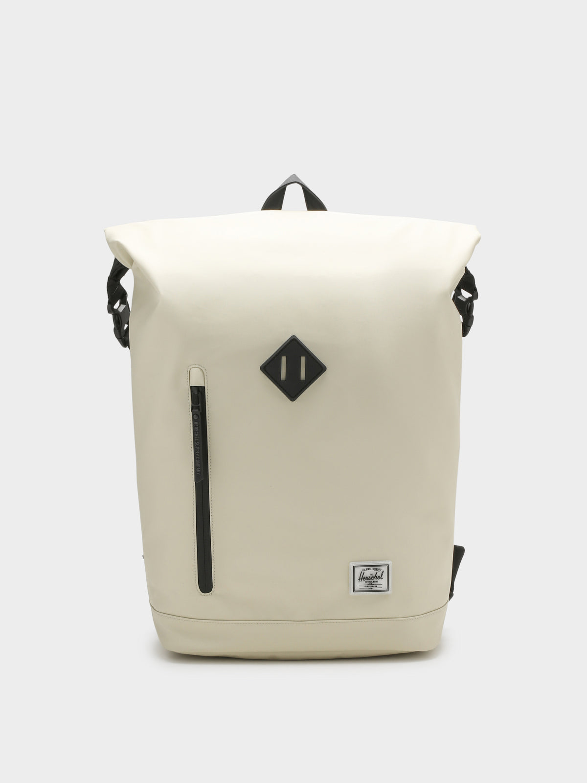 Herschel Roll Top Backpack in Light Pink & Cream | Cream