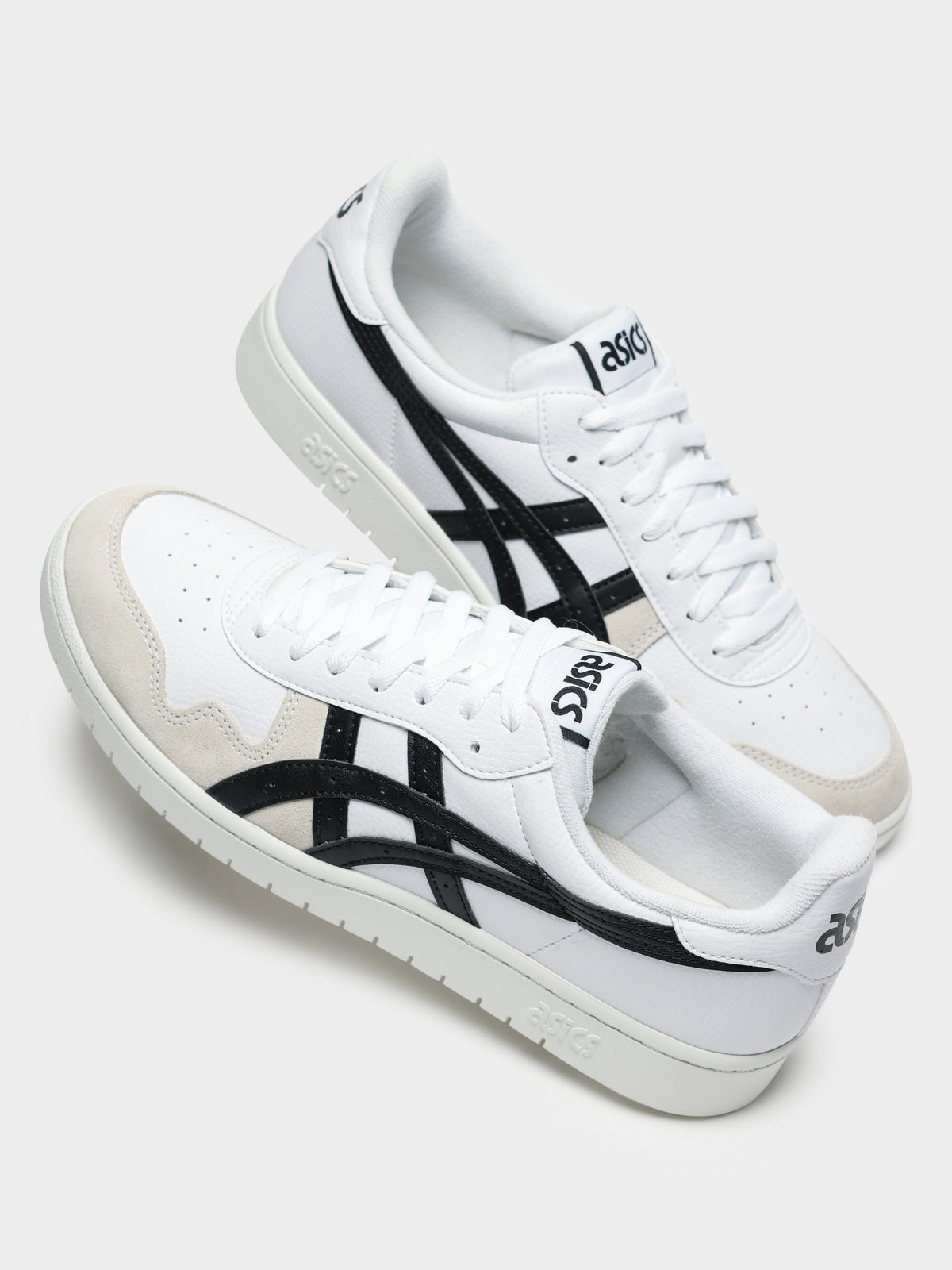 Asics Mens Japan S Sneakers in White & Black | White/Black