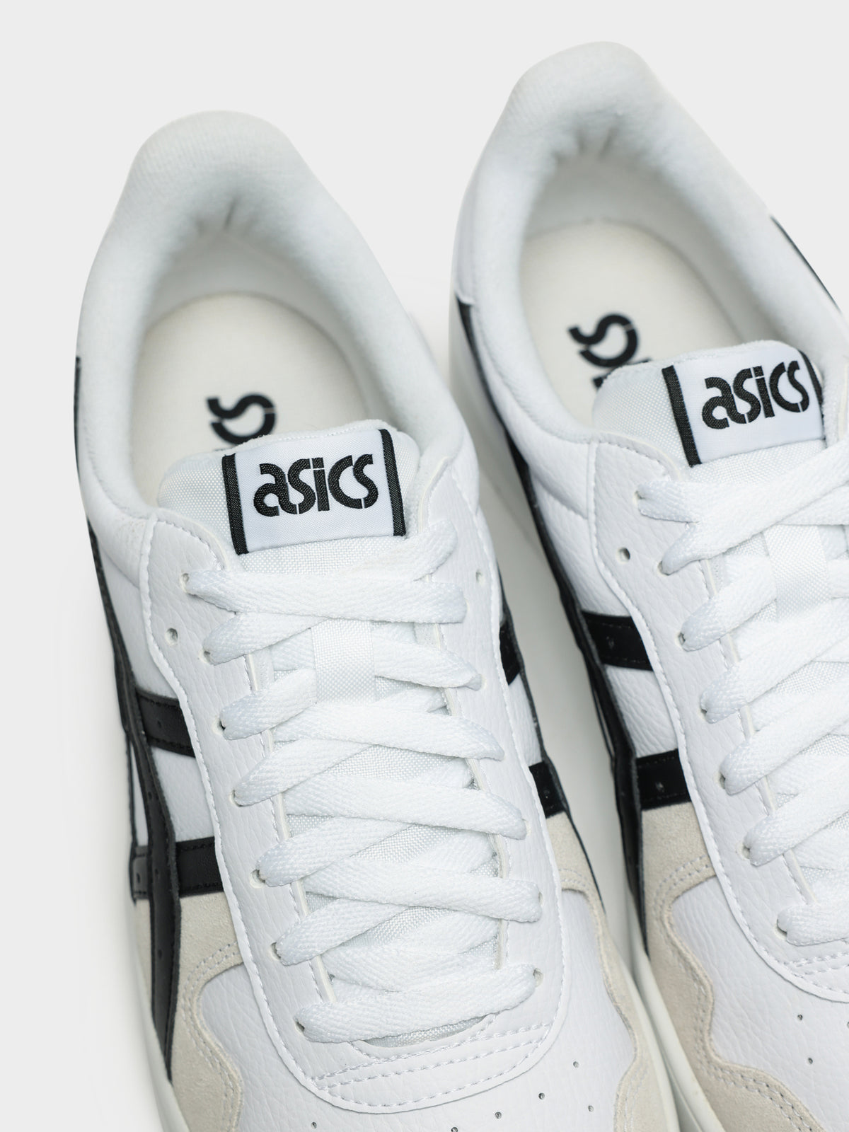 Asics Mens Japan S Sneakers in White & Black | White/Black