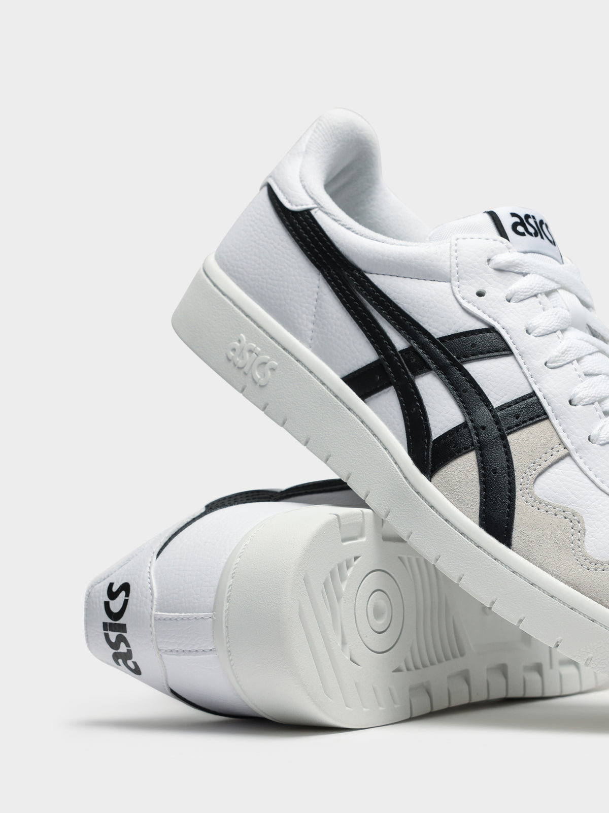 Asics Mens Japan S Sneakers in White & Black | White/Black