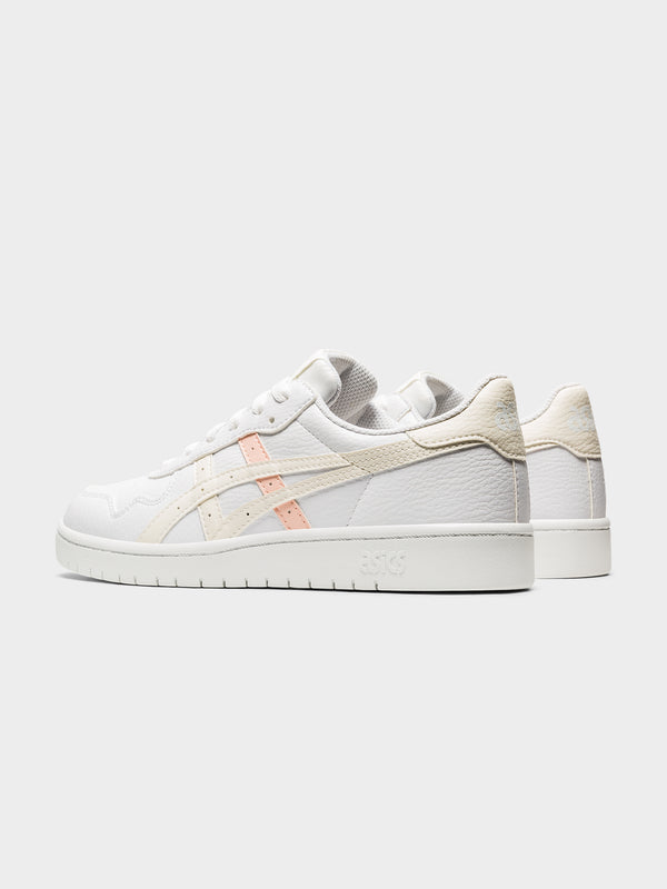 Asics Womens Japan S Sneakers in White Breeze White/pink | Glue Store