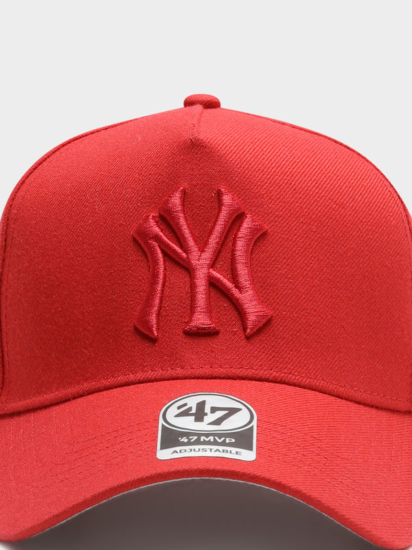 47 brand New York Yankees Cap in Red Red | Glue Store