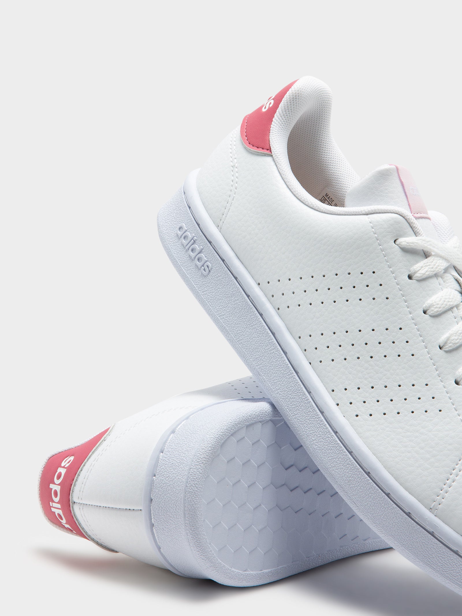 Womens Advantage Sneakers in Cloud White & Pink