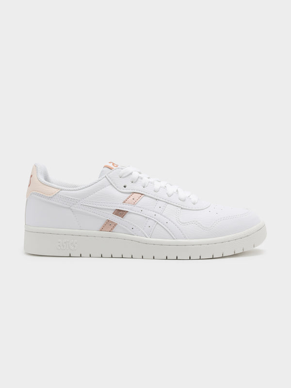 Asics Womens Japan S Sneakers in White & Rose White/rose | Glue Store